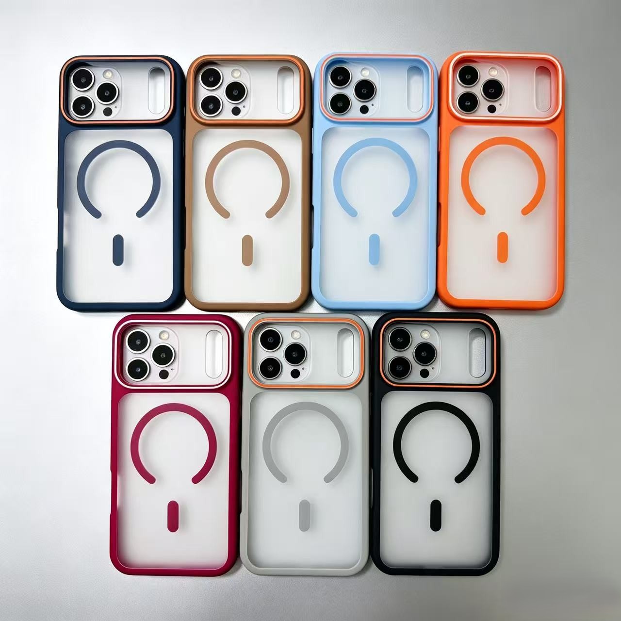 Wholesale minimalist phone cases with a matte magnetic design. - Image 2