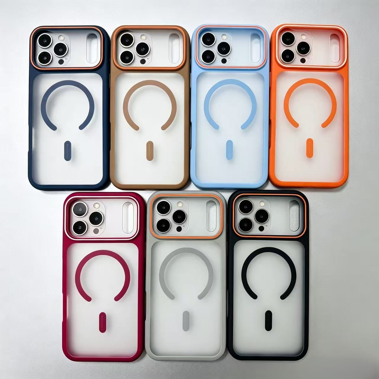 Wholesale minimalist phone cases with a matte magnetic design. - Image 4